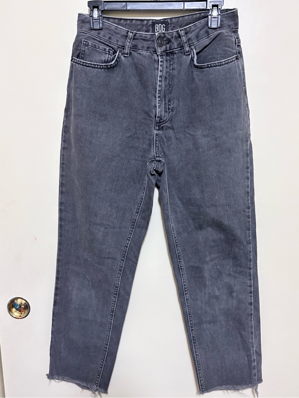BDG Women's Black Straight Leg Mom Jeans